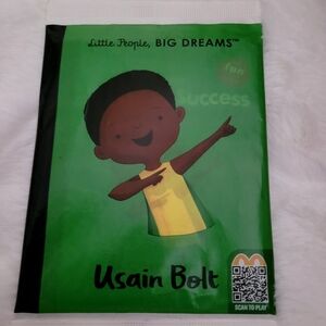 McDonald's Little People, Big Dreams Usain Bolt Book - Green and Yellow
